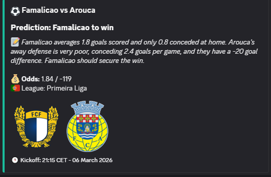 BetBot /tip prediction 2