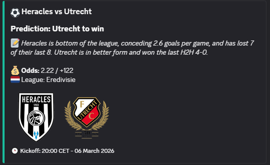 BetBot /tip prediction 3