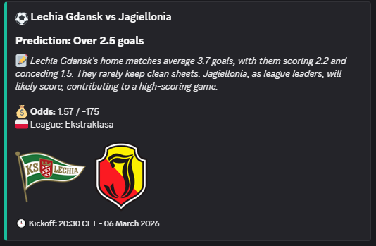 BetBot /tip prediction 4